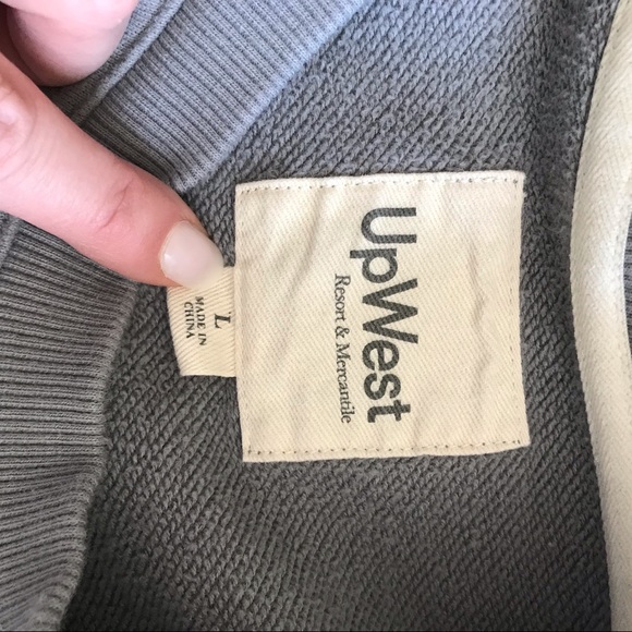 UpWest Gray Crewneck Sweatshirt Women’s Large - Picture 5 of 6